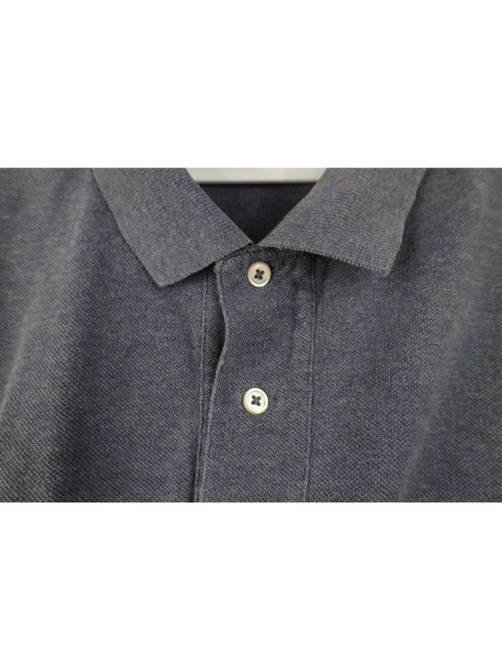 Vintage 90s Ralph Lauren Mens XL Faded Pique Cotton Knit Golf Polo Shirt Blue